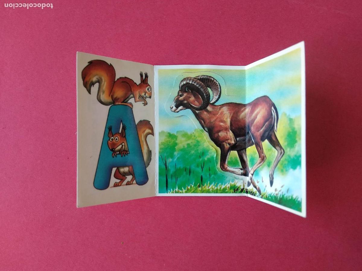 Coleccionismo Cromos antiguos: CROMO BOLLYCAO FAUNA EN PELIGRO N&ordm; 8 MUFLON + LETRA A