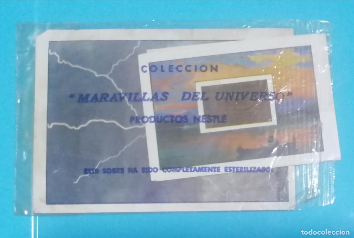 Coleccionismo Cromos antiguos: Sobre de Album Nestle Las Maravillas del Universo. Sobre con Cromos.