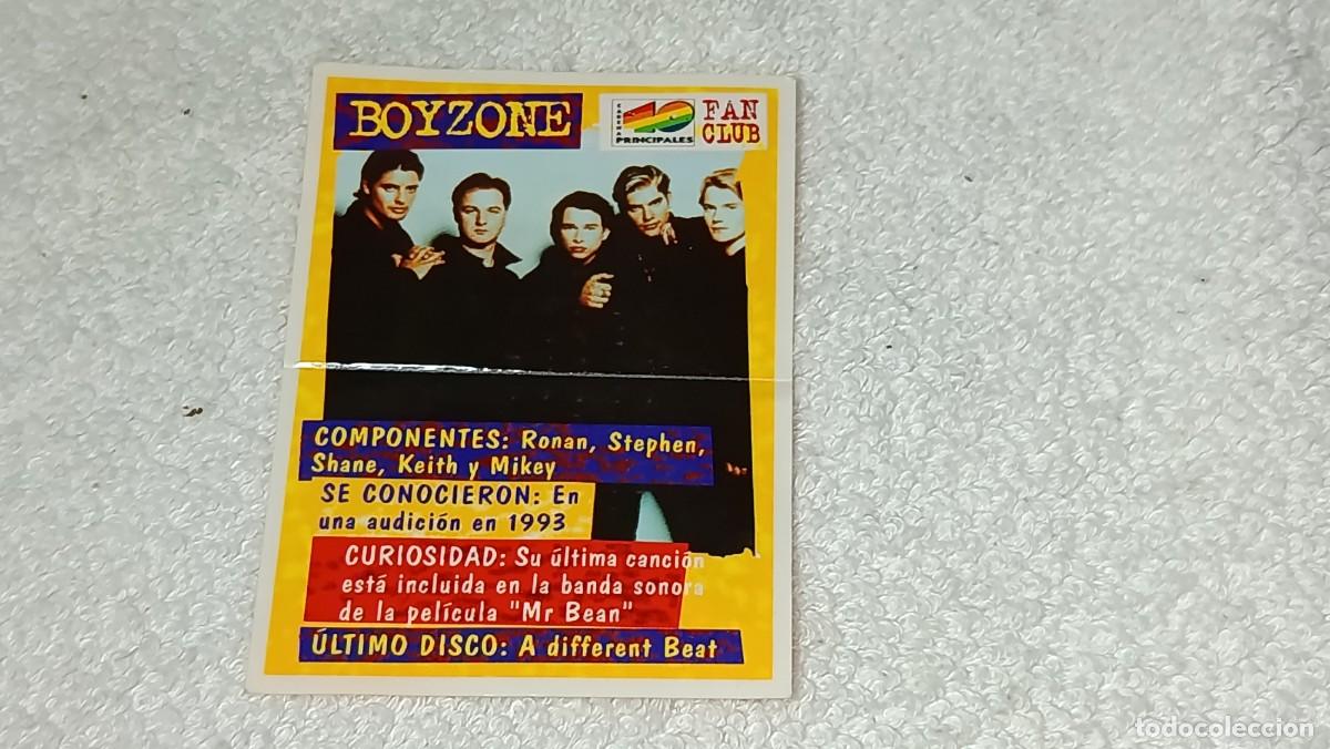 Coleccionismo Cromos antiguos: BIMBOCAO PANRICO : ANTIGUO CROMO BOYZONE LOS 40 PRINCIPALES FAN CLUB SIN PEGAR A&Ntilde;OS 90