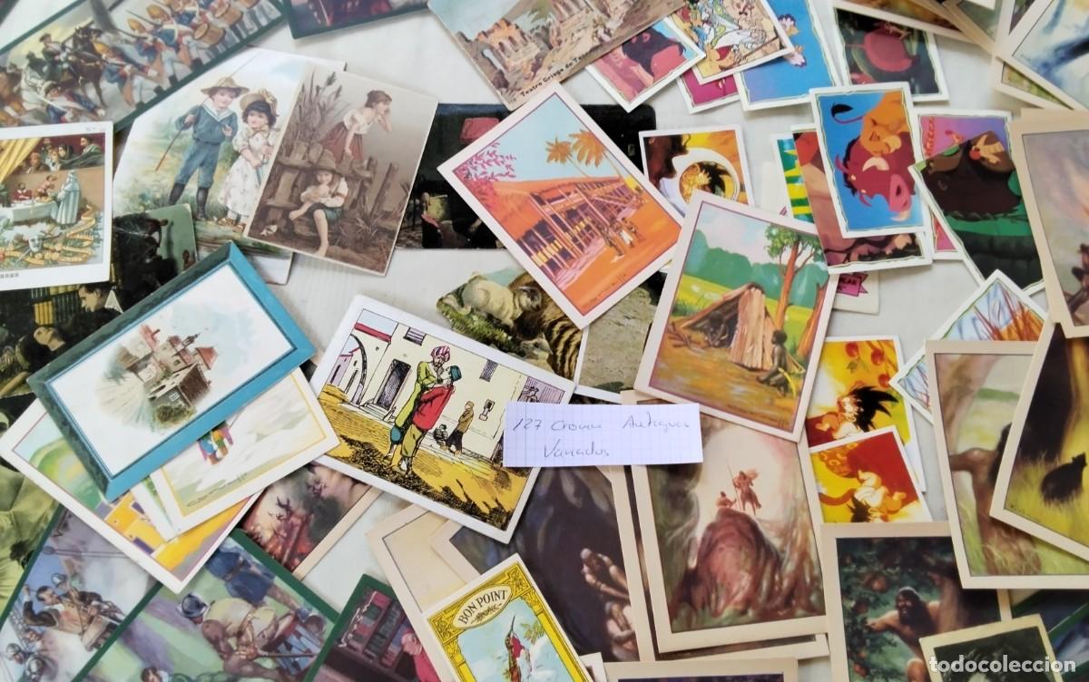 Coleccionismo Cromos antiguos: LOTE DE APROX 127 CROMOS ANTIGUOS VARIADOS , VER COMPOSICION