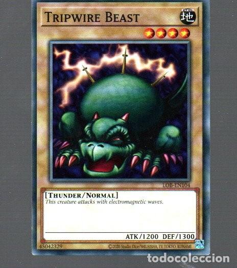 Coleccionismo Cromos antiguos: CROMO KONAMI YU-GI-OH TRIPWIRE BEAST EN104 DEL A&Ntilde;O 2020
