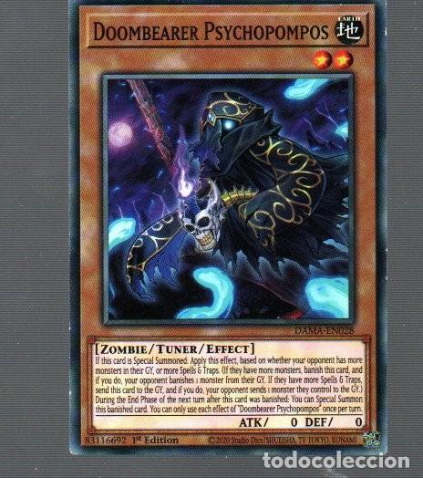 Coleccionismo Cromos antiguos: CROMO KONAMI YU-GI-OH DE DOOM BEARER PSYCHOPOMPOS EN028 DEL A&Ntilde;O 2020