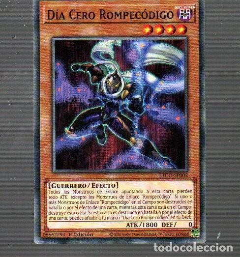 Coleccionismo Cromos antiguos: CROMO KONAMI YU-GI-OH DE DIA CERO ROMPEC&Oacute;DIGO SP002 DEL A&Ntilde;O 2020