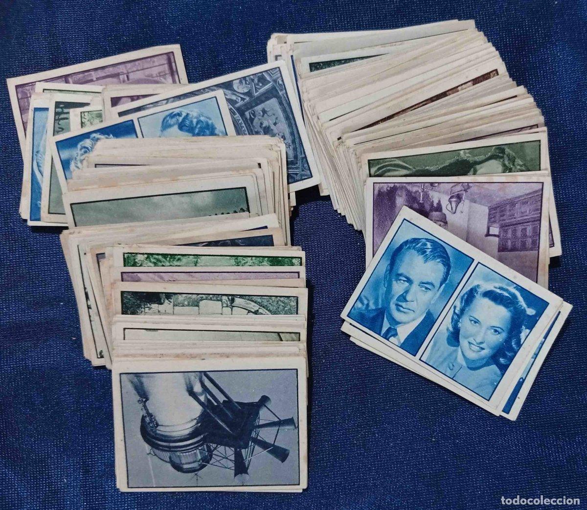 Coleccionismo Cromos antiguos: LOTE DE 220 CROMOS, TEMAS VARIOS, A DOS TINTAS DEL 2&ordm; &Aacute;LBUM GALLINA BLANCA, 1949.