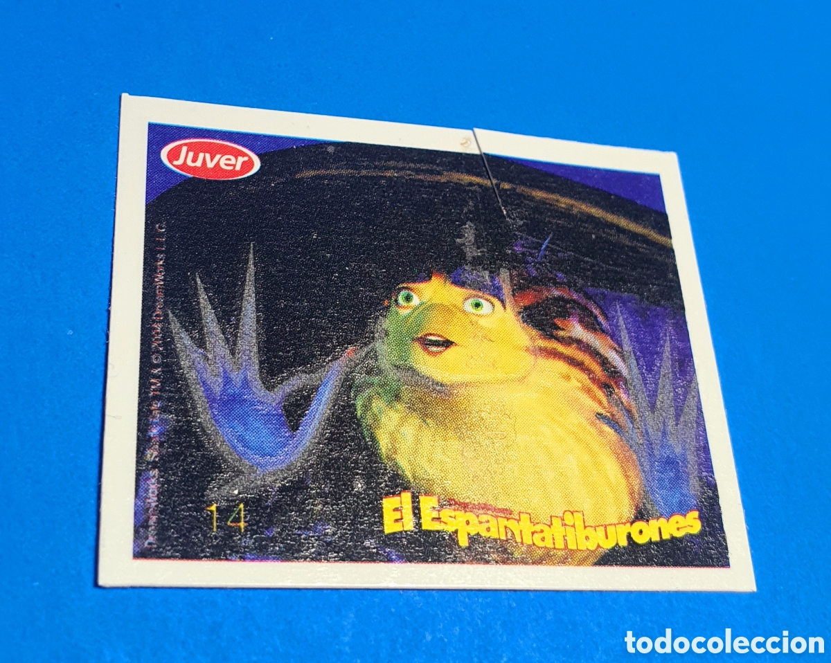 Coleccionismo Cromos antiguos: CROMO PEGATINA EL ESPANTATIBURONES JUVER PREMIUM