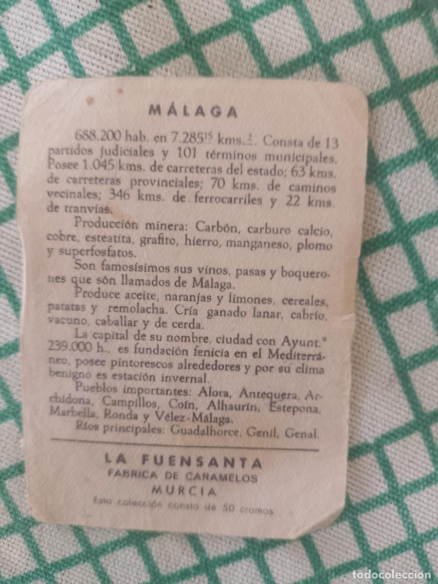 Coleccionismo cromos antiguos: ANTIGUO CROMO COLECCI&Oacute;N MAPAS DE ESPA&Ntilde;A - Foto 2