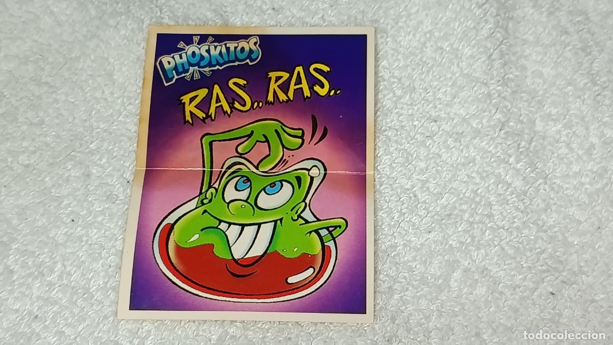 Coleccionismo Cromos antiguos: PHOSKITOS : ANTIGUO CROMO ESCRASH MAD BALLS RAS RAS A&Ntilde;OS 90 SIN PEGAR