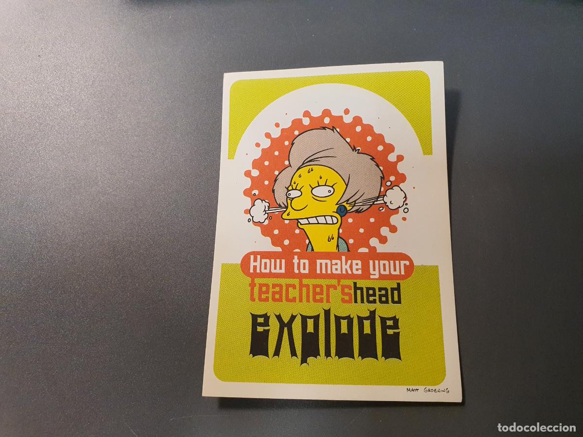 Coleccionismo Cromos antiguos: CROMO PANINI - THE SIMPSONS 1999 - N&ordm; 65 - TRASERA BUENA SIN PEGAR