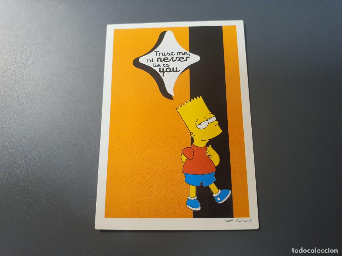 Coleccionismo Cromos antiguos: CROMO PANINI - THE SIMPSONS 1999 - N&ordm; 6 - TRASERA BUENA SIN PEGAR