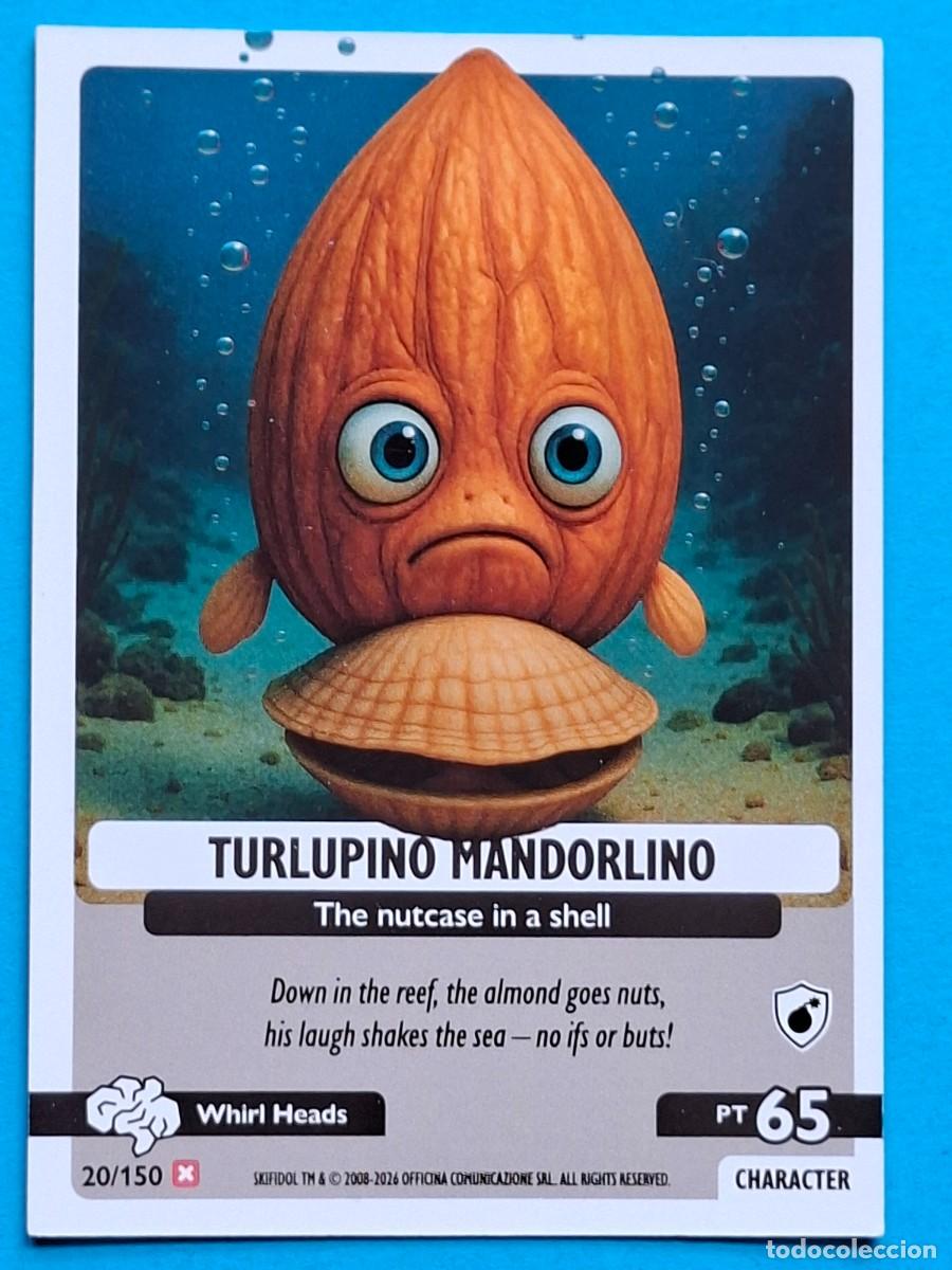 Coleccionismo Cromos antiguos: #20/150 TURLUPINO MANDORLINO - Panini SKIFIDOL Italian BRAINROT &rdquo;Cosmic Hallucination&rdquo; 2026