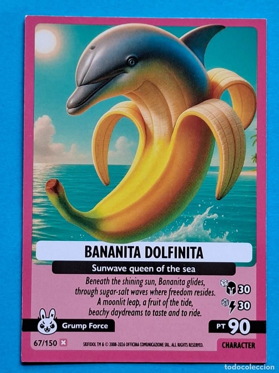 Coleccionismo Cromos antiguos: #67/150 BANANITA DOLFINITA - Panini SKIFIDOL Italian BRAINROT &rdquo;Cosmic Hallucination&rdquo; 2026