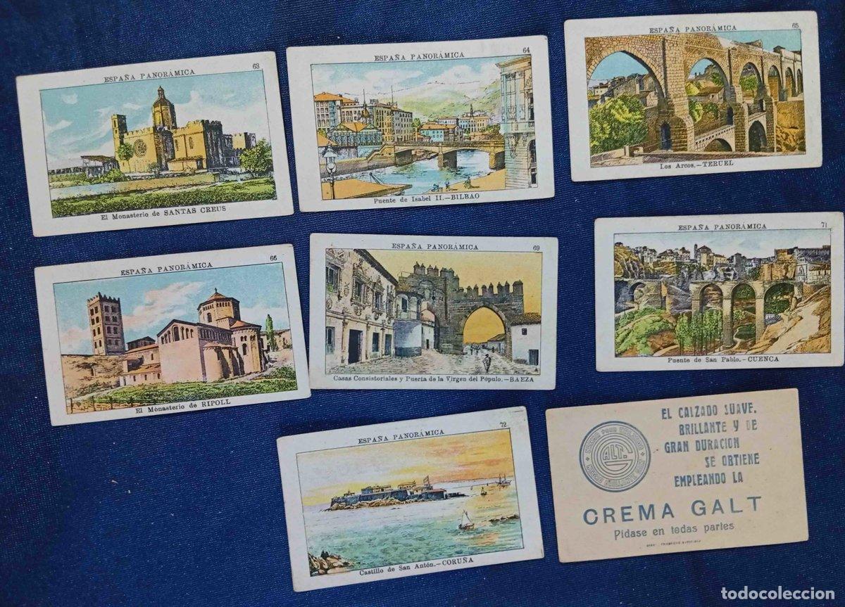 Coleccionismo Cromos antiguos: LOTE DE CROMOS. CROMOS SUELTOS; 1,00 &euro;. ESPA&Ntilde;A PANOR&Aacute;MICA. CREMA PARA EL CALZADO GALT, S/F.