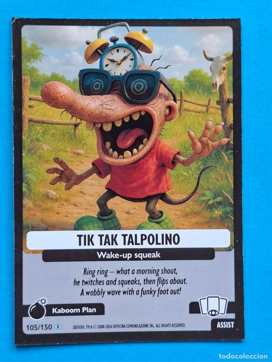 Coleccionismo Cromos antiguos: #105/150 TIK TAK TALPOLINO - Panini SKIFIDOL Italian BRAINROT &rdquo;Cosmic Hallucination&rdquo; 2026
