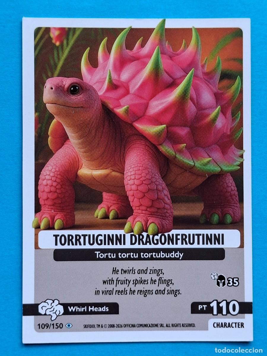 Coleccionismo Cromos antiguos: #109/150 TORRTUGINNI DRAGONFRUTINNI - Panini SKIFIDOL Italian BRAINROT &rdquo;Cosmic Hallucination&rdquo; 2026
