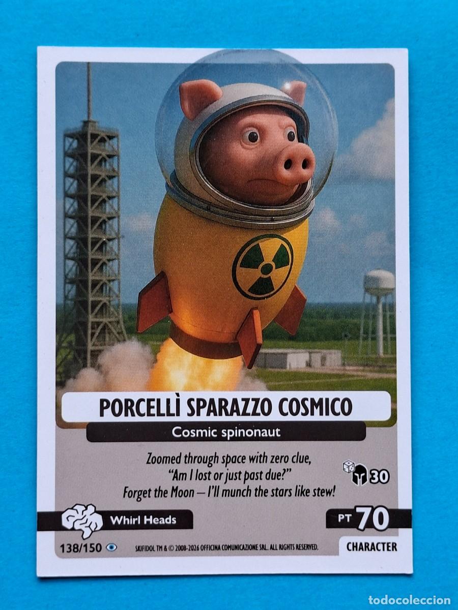 Coleccionismo Cromos antiguos: #138/150 PORCELL&Iacute; SPARAZZO COSMICO - Panini SKIFIDOL Italian BRAINROT &rdquo;Cosmic Hallucination&rdquo; 2026