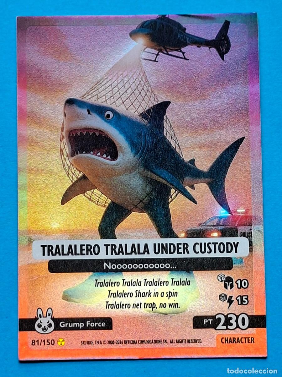 Coleccionismo Cromos antiguos: EPIC Foil #81 TRALALERO TRALALA UNDER CUSTODY Panini SKIFIDOL Italian BRAINROT Cosmic Hallucination