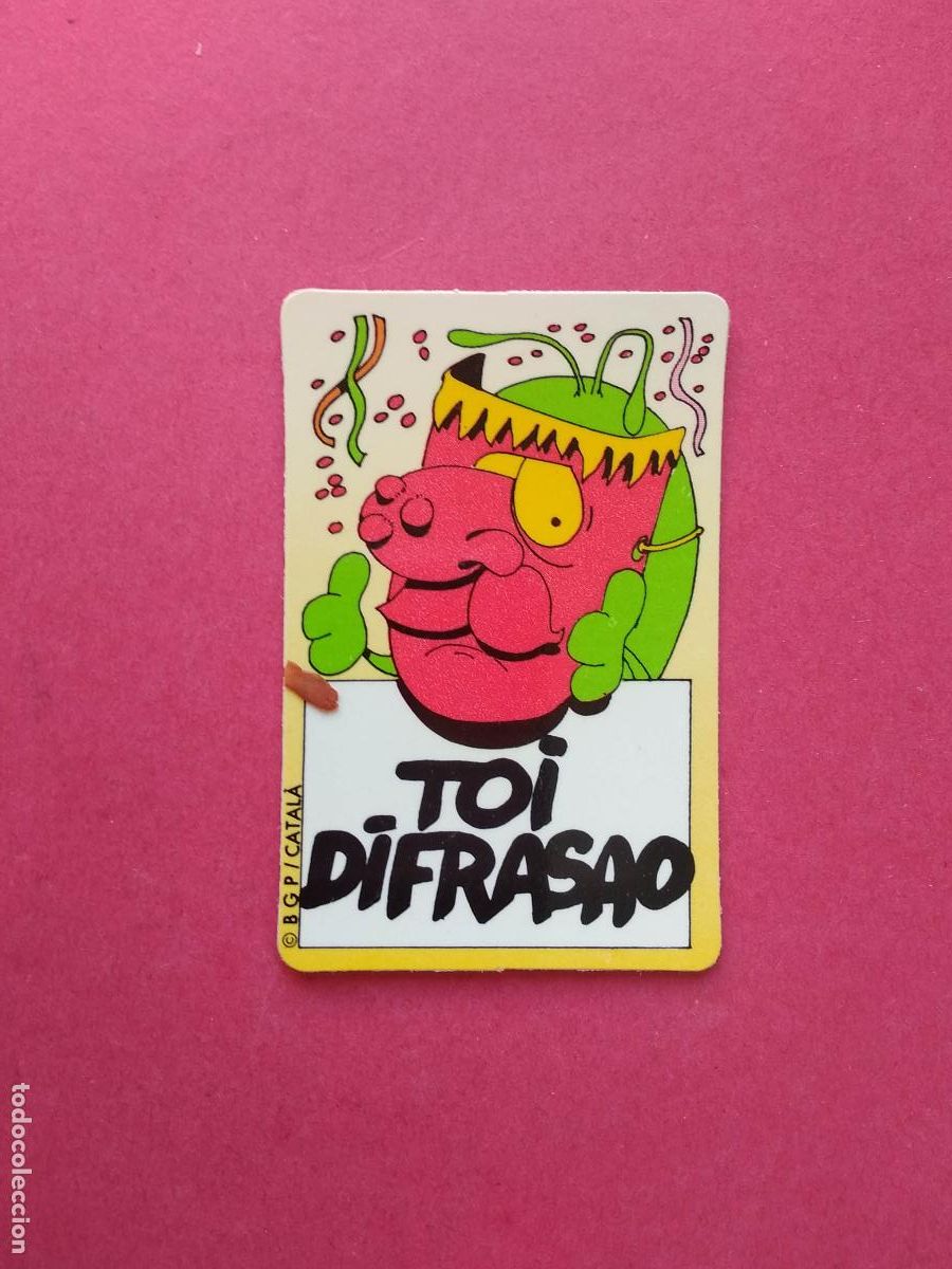 Coleccionismo Cromos antiguos: CROMO BOLLYCAO NUNCA PEGADO BOLLY TOIS , TOI DIFRASAO