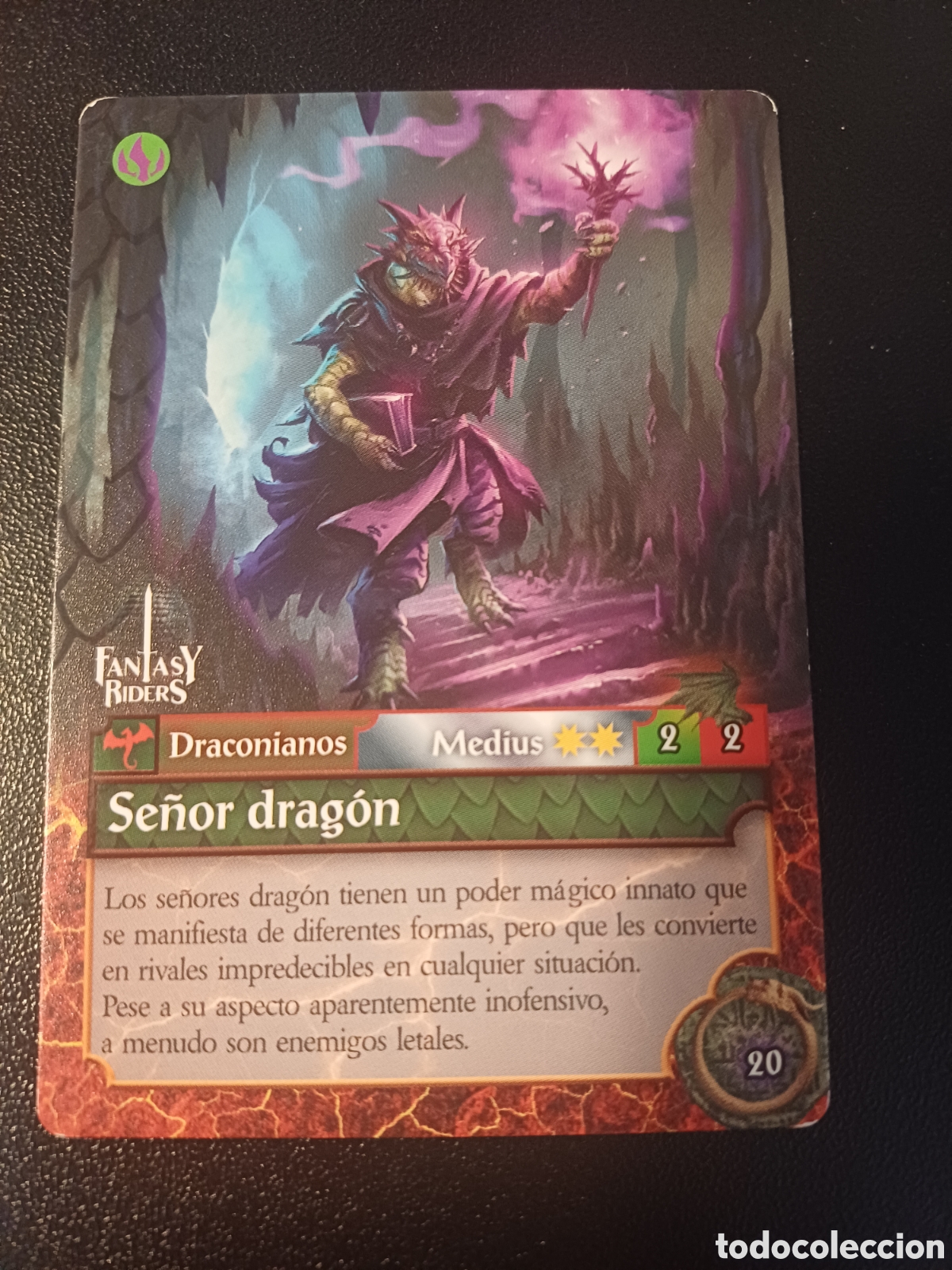 Sammeln alte Sammelbilder: #020 SE&Ntilde;OR DRAGON MEDIUS FANTASY RIDERS EL RESURGIR DE LOS DRAGONES 2021