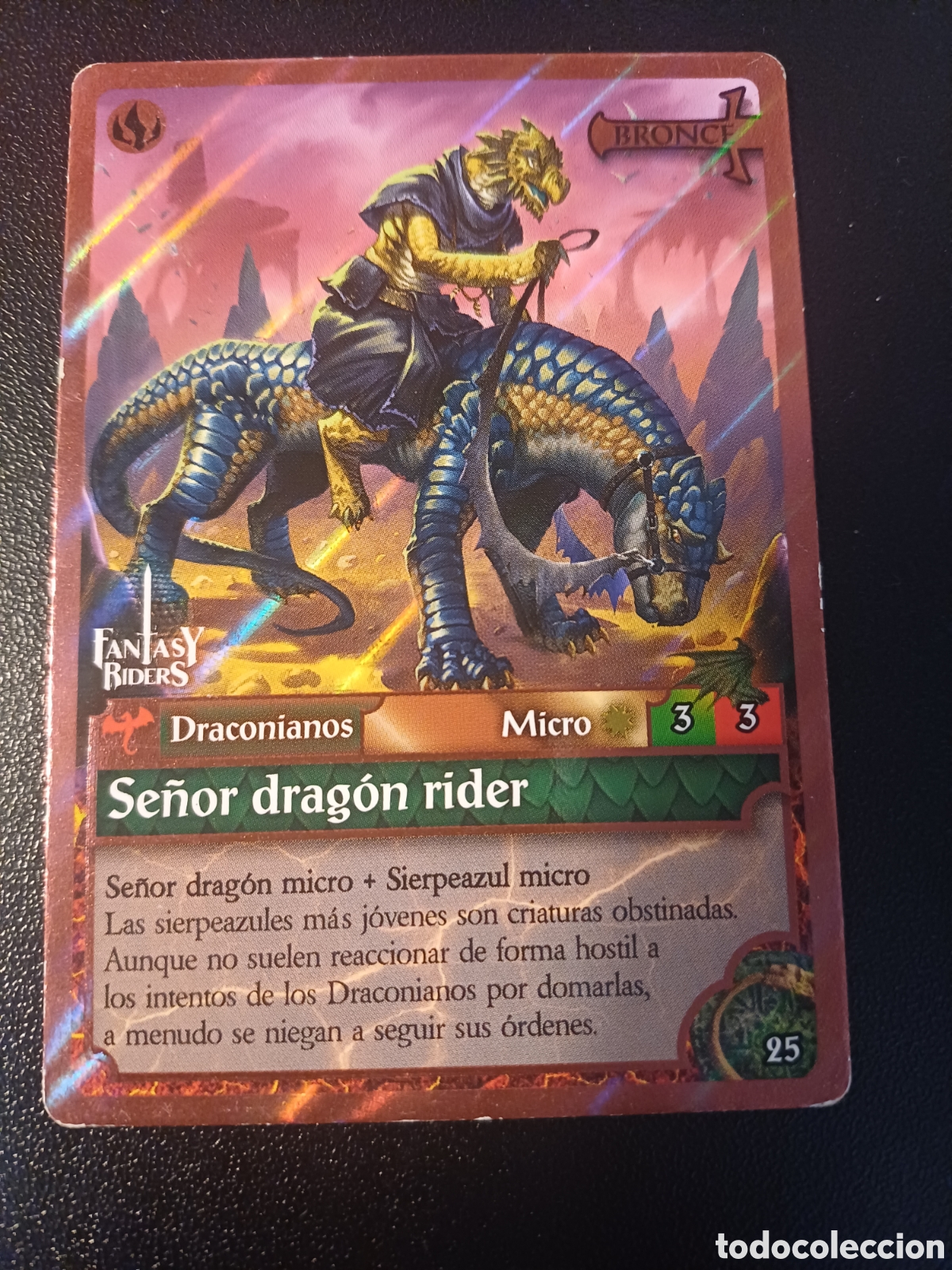 Sammeln alte Sammelbilder: #025 SE&Ntilde;OR DRAGPN RIDER MICRO FANTASY RIDERS EL RESURGIR DE LOS DRAGONES 2021