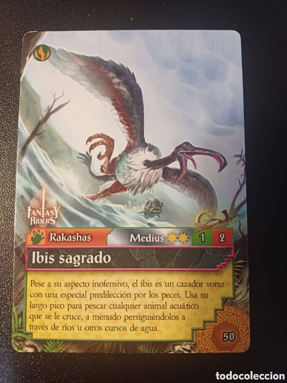 Collectable Antique Stickers: #050 IBIS SAGRADO MEDIUS FANTASY RIDERS EL RESURGIR DE LOS DRAGONES 2021