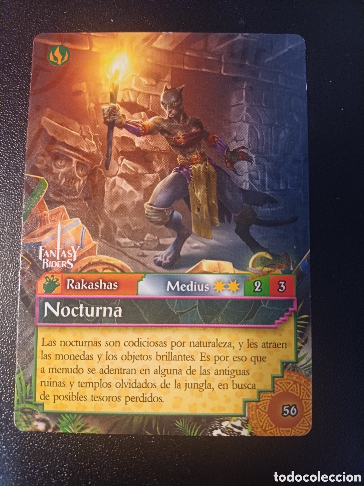 Collectable Antique Stickers: #056 NOCTURNA MEDIUS FANTASY RIDERS EL RESURGIR DE LOS DRAGONES 2021