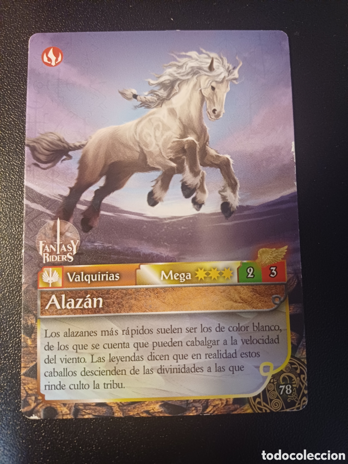Coleccionismo Cromos antiguos: #078 ALAZAN MEGA FANTASY RIDERS EL RESURGIR DE LOS DRAGONES 2021