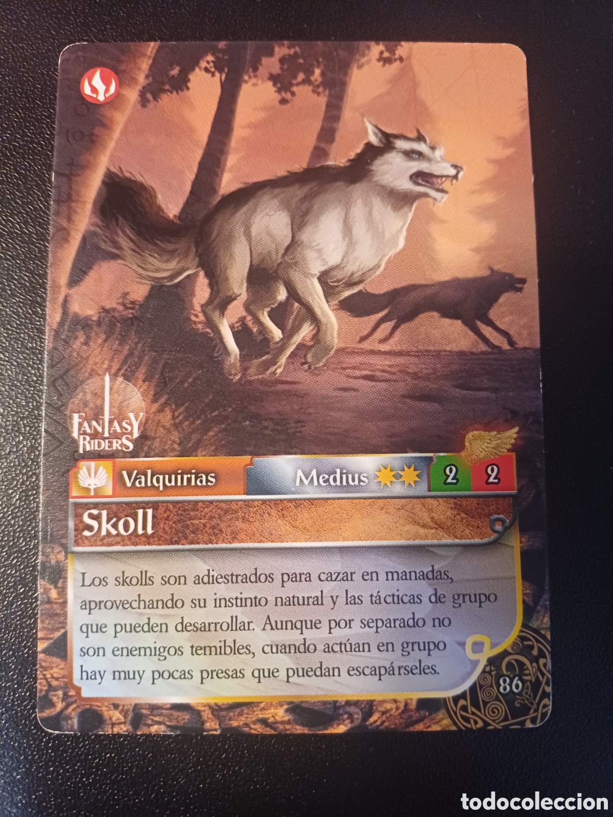 Coleccionismo Cromos antiguos: #086 SKOLL MEDIUS FANTASY RIDERS EL RESURGIR DE LOS DRAGONES 2021