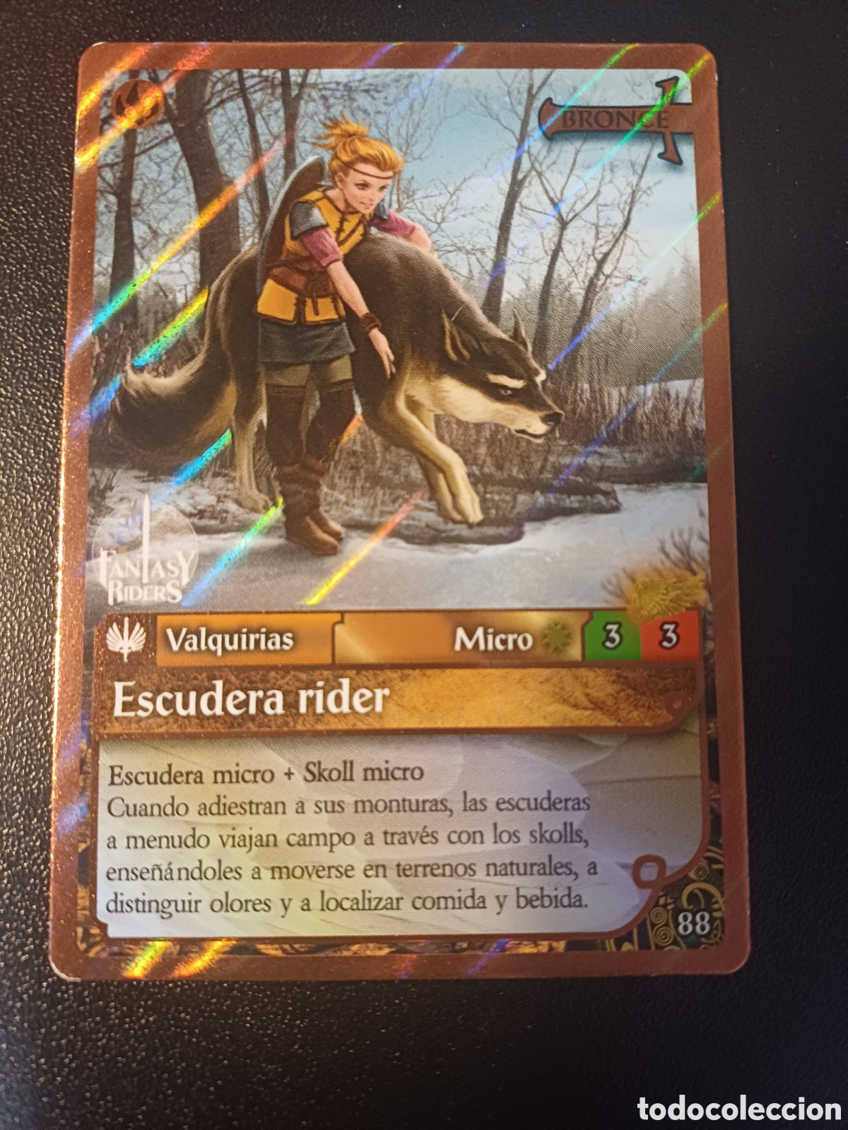 Coleccionismo Cromos antiguos: #088 ESCUDERA RIDER MICRO FANTASY RIDERS EL RESURGIR DE LOS DRAGONES 2021