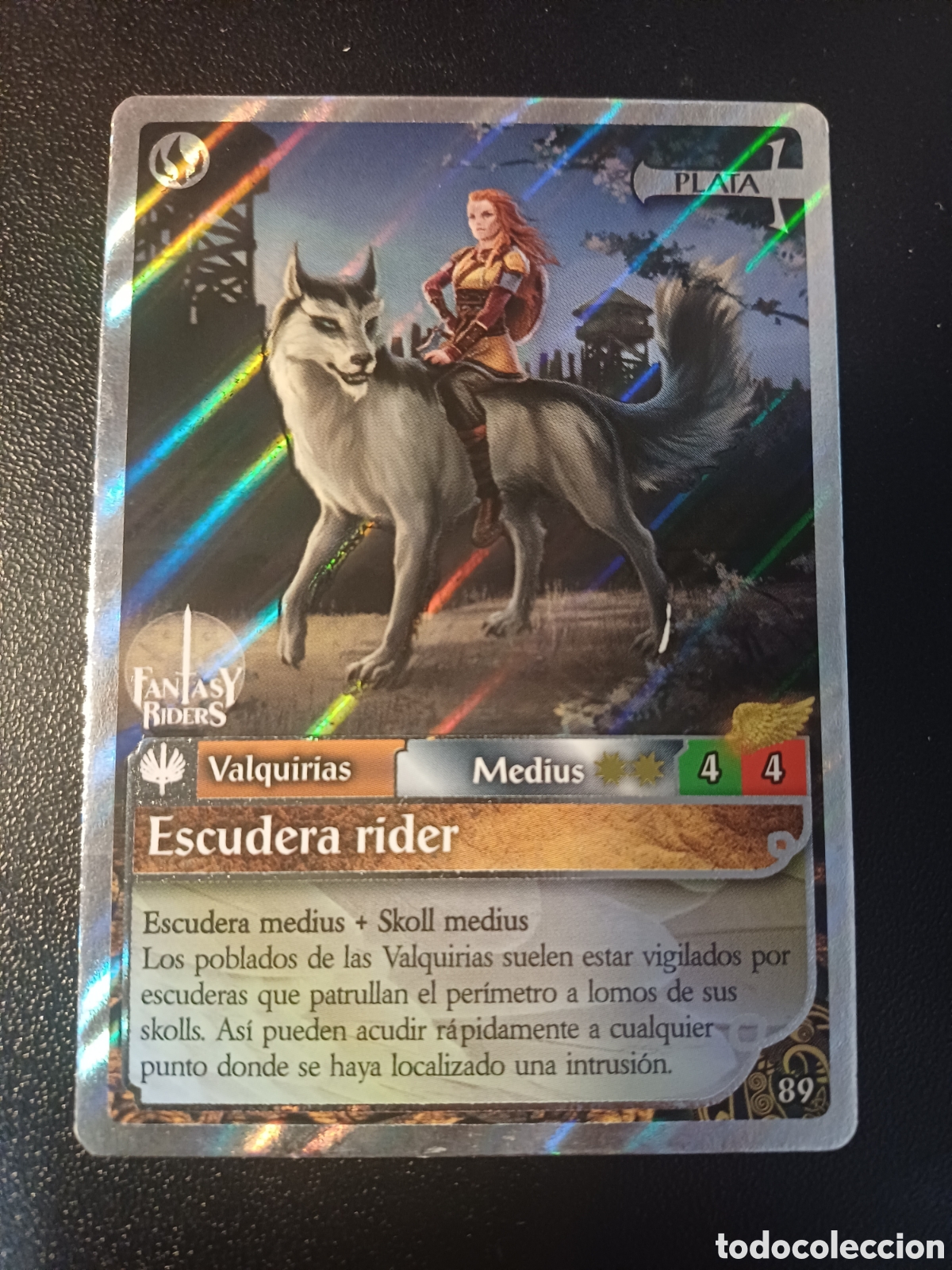 Coleccionismo Cromos antiguos: #089 ESCUDERA RIDER MEDIUS PLATA FANTASY RIDERS EL RESURGIR DE LOS DRAGONES 2021