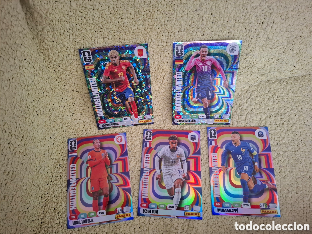 Coleccionismo Cromos antiguos: Lote 5 cartas adrenalyn XXL mundial 2026 world cup