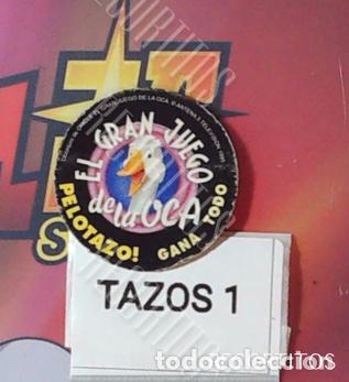 Coleccionismo Cromos antiguos: TAZO CHICLE EL GRAN JUEGO DE LA OCA EMILIO ARAGON LLYDIA BOSCH EL FLEQUI