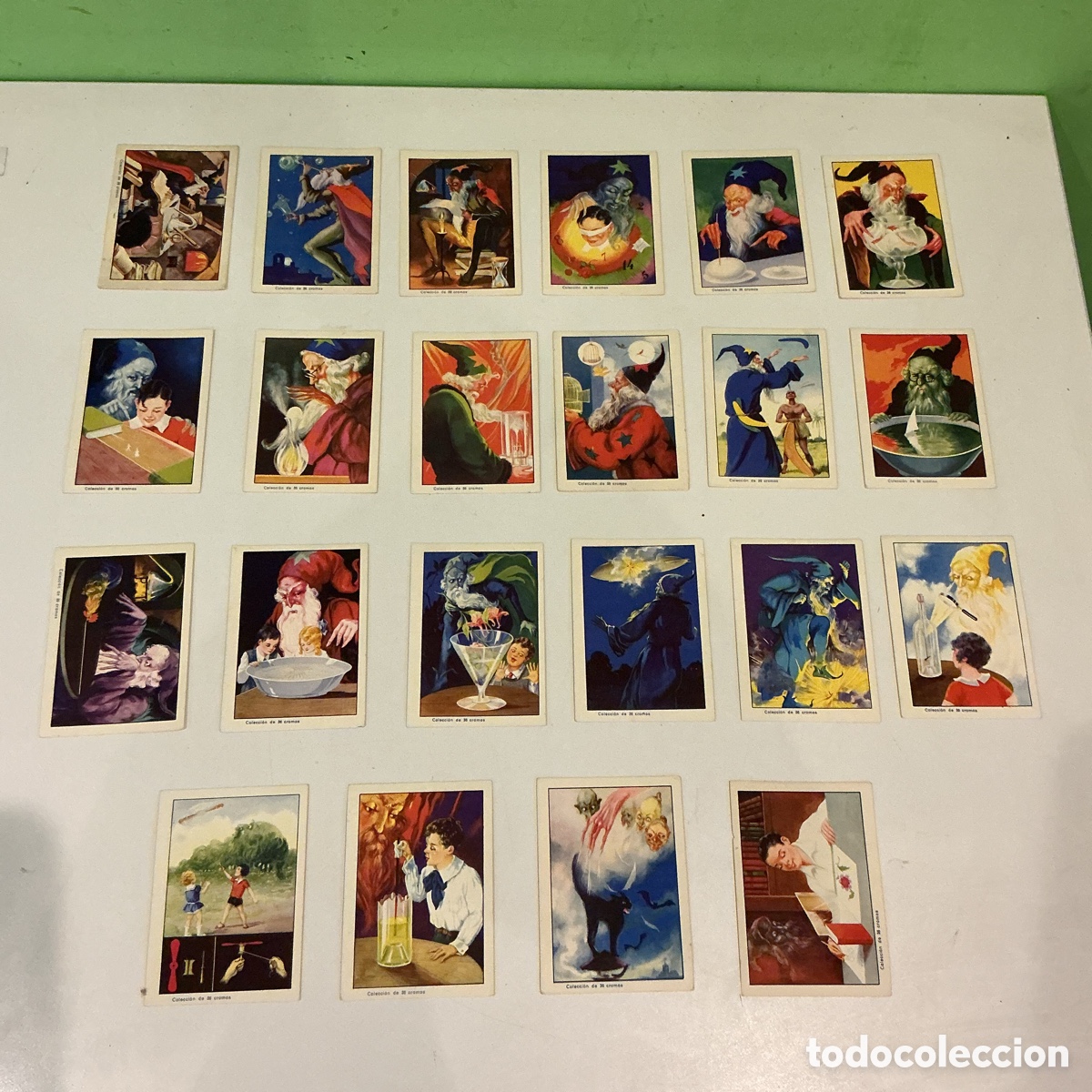 Coleccionismo Cromos antiguos: Lote 22 cromos antiguos Chocolate Amatller Magia Blanca y Prestidigitaci&oacute;n a&ntilde;os 1930