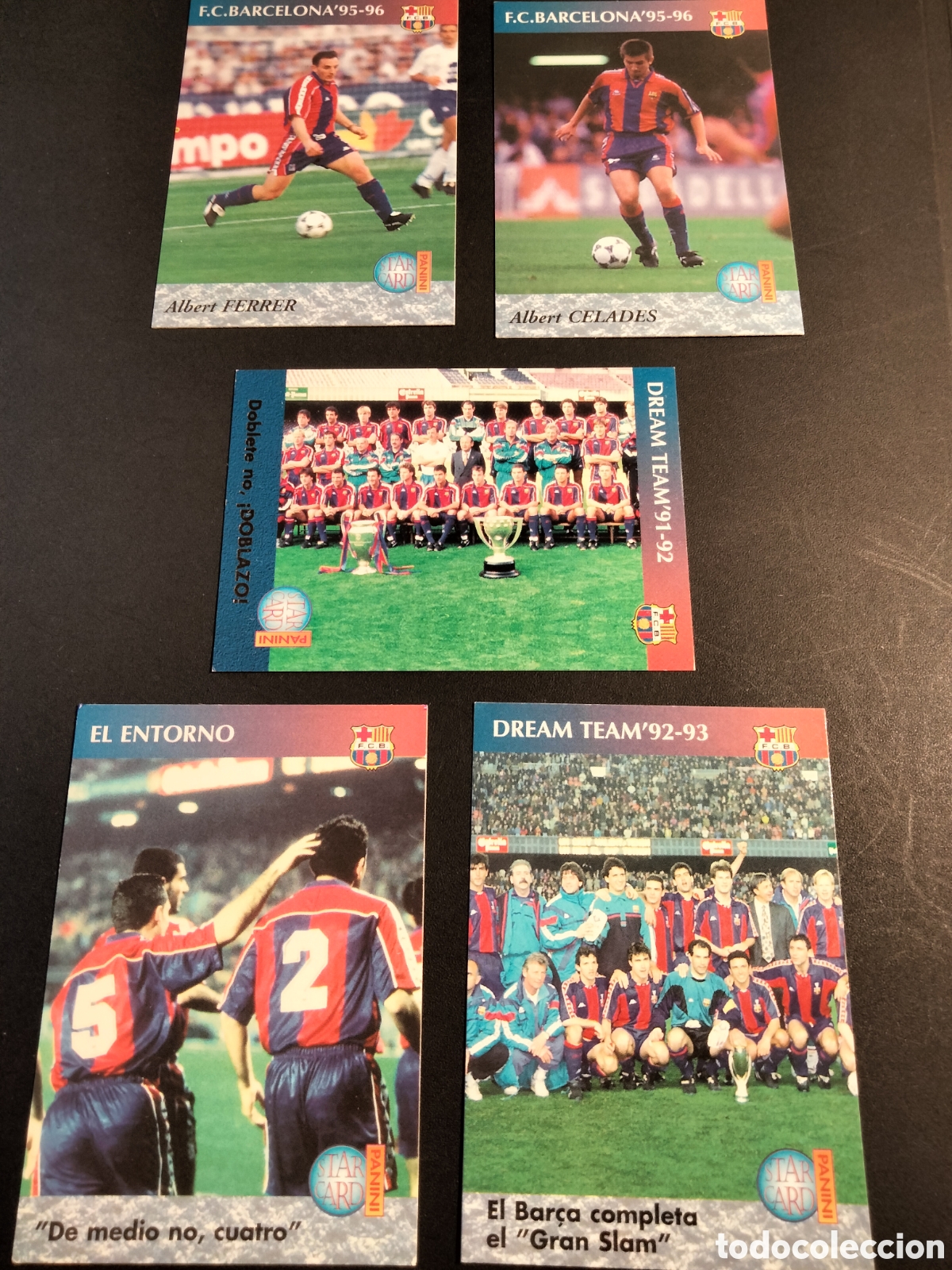 Coleccionismo Cromos antiguos: LOTE RESERVADO FC. BARCELONA 95-96 DEL DREAM TEAM A LA QUINTA DEL MINI 90/96 PANINI
