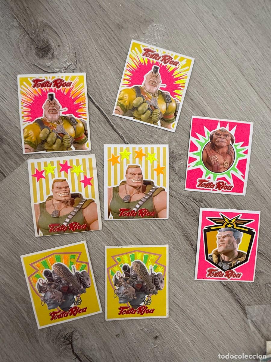 Coleccionismo Cromos antiguos: 8 cromos Cu&eacute;tara Tosta Rica - Peque&ntilde;os Guerreros