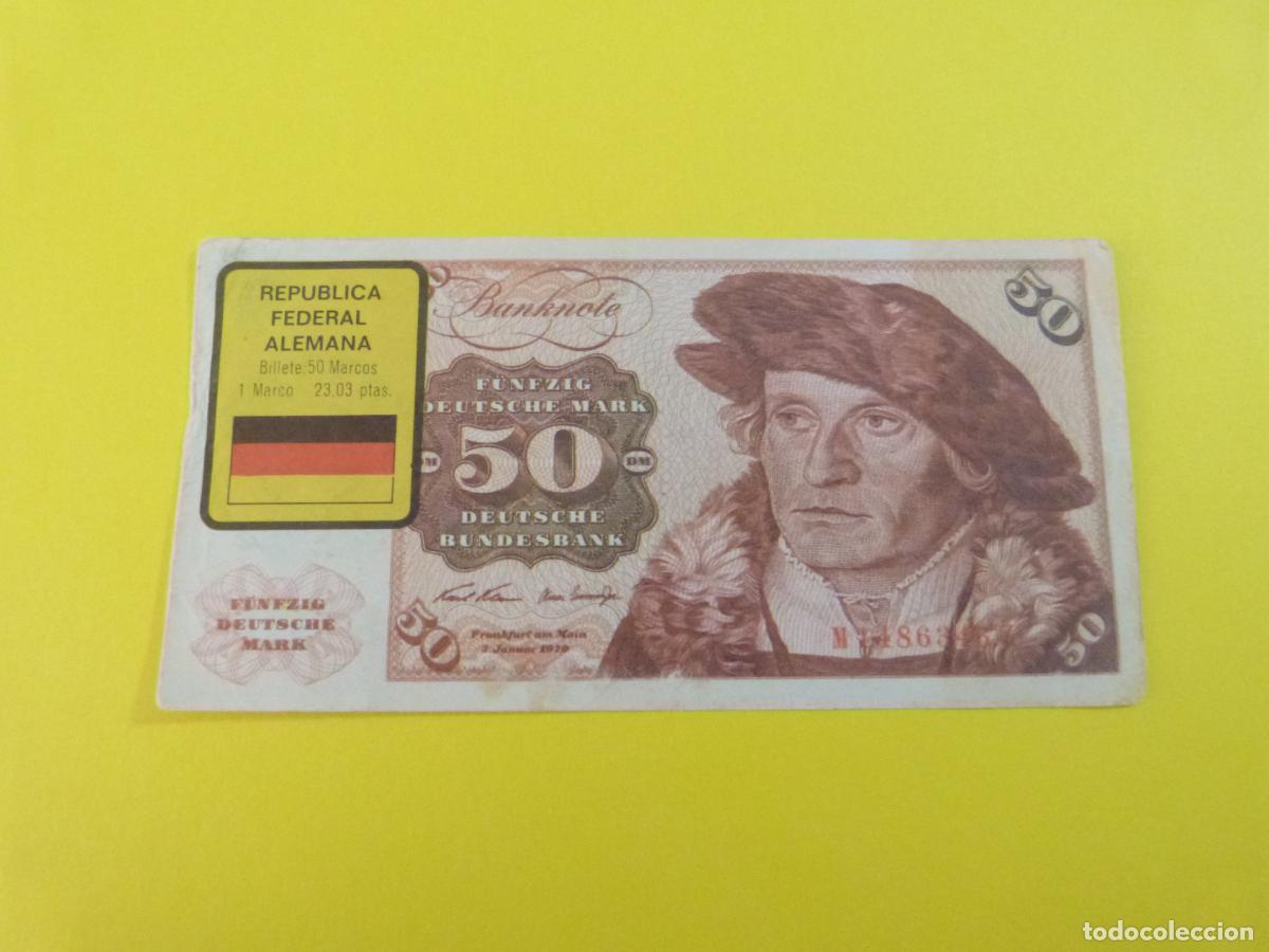 Coleccionismo Cromos antiguos: CROMO REPUBLICA FEDERAL ALEMANA DESPEGADO N&ordm; 12 A&Ntilde;O 1974 ALBUM BILLETES DEL MUNDO ESTE