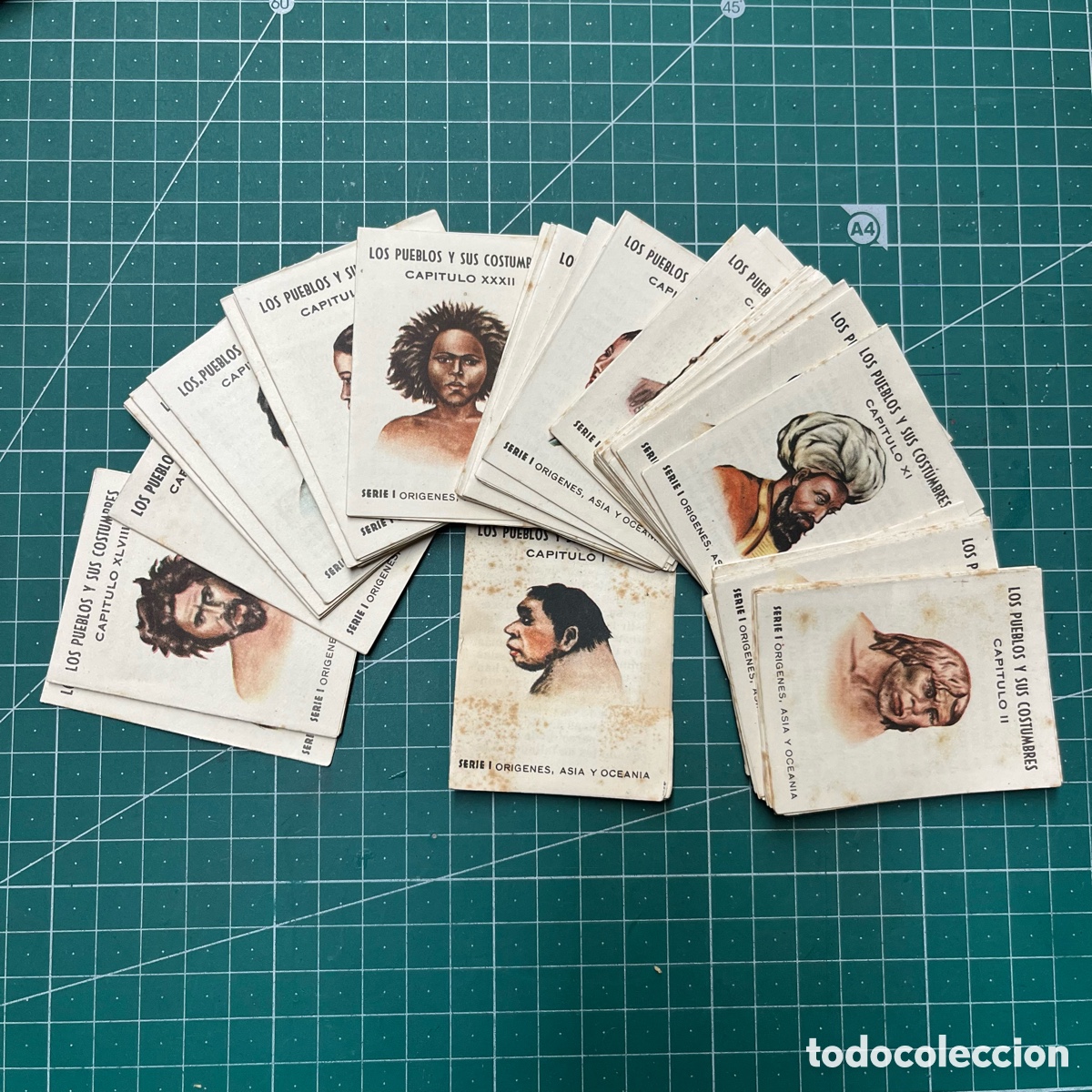 Coleccionismo Cromos antiguos: 47 cromos diferentes de cigarrillos La Mascota, Los pueblos y sus costumbres, serie I