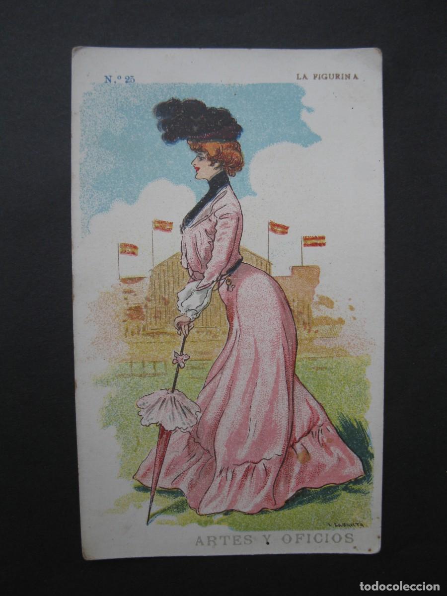 Coleccionismo Cromos antiguos: ARTES Y OFICIOS - CROMO N&ordm; 25 - LA FIGURINA - CHOCOLATES JAIME BOIX.