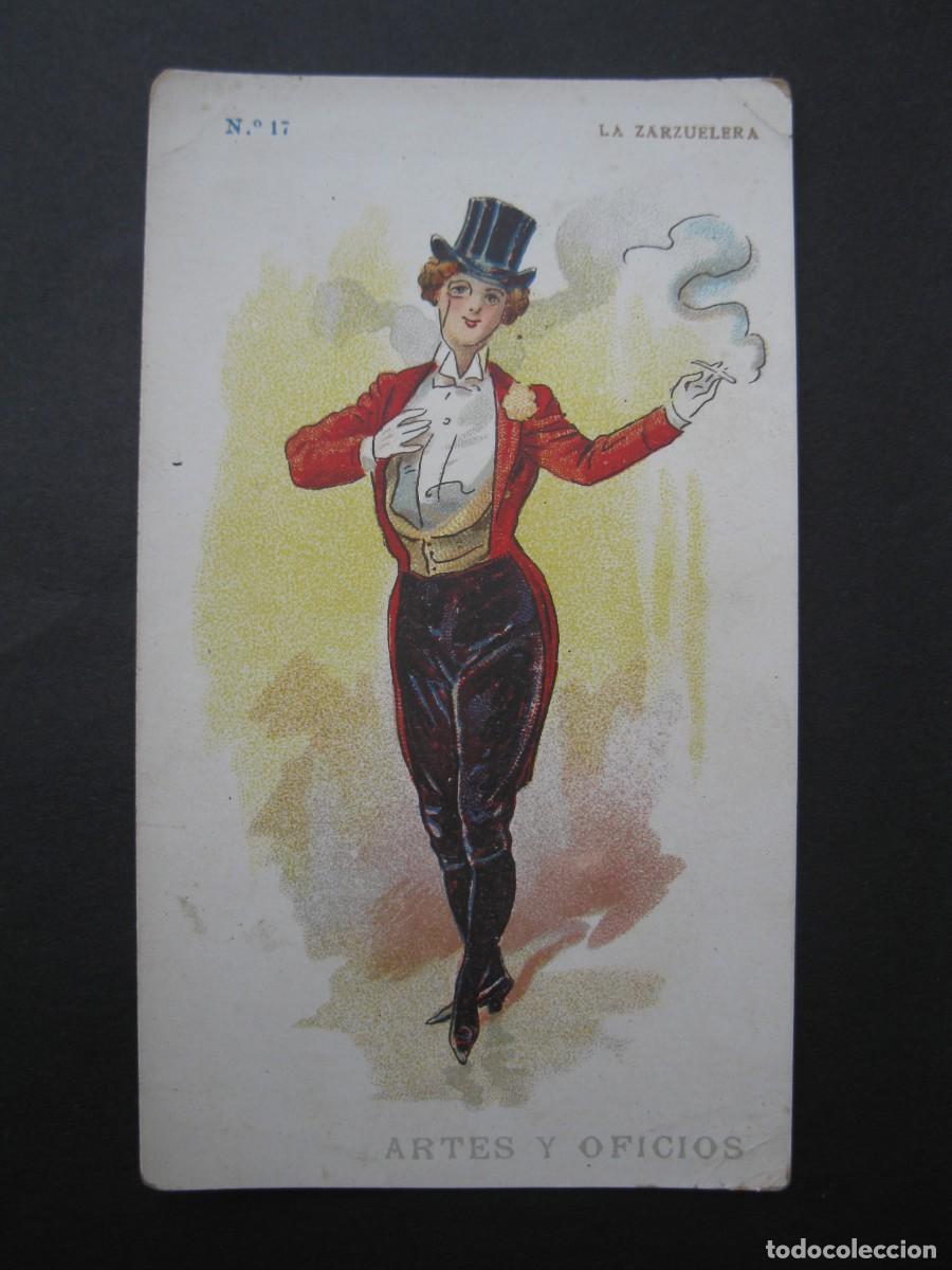 Coleccionismo Cromos antiguos: ARTES Y OFICIOS - CROMO N&ordm; 17 - LA ZARZUELERA - CHOCOLATES JAIME BOIX.