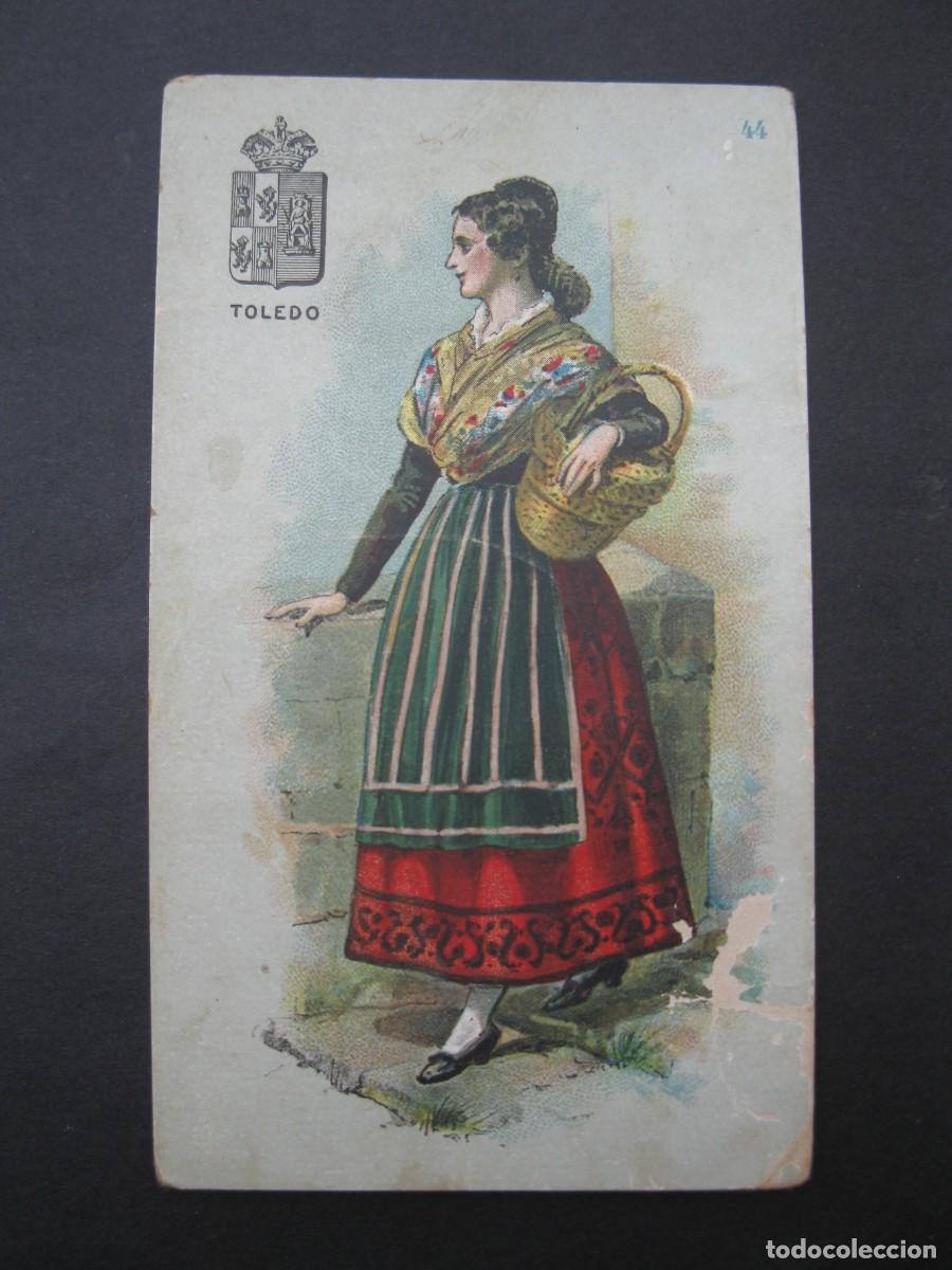 Coleccionismo Cromos antiguos: TIPOS DE LAS 49 PROVINCIAS DE ESPA&Ntilde;A - CROMO N&ordm; 44 - TOLEDO - CHOCOLATES JAIME BOIX.
