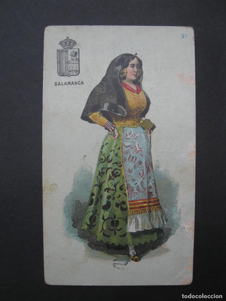 Coleccionismo Cromos antiguos: TIPOS DE LAS 49 PROVINCIAS DE ESPA&Ntilde;A - CROMO N&ordm; 37 - SALAMANCA - CHOCOLATES JAIME BOIX.