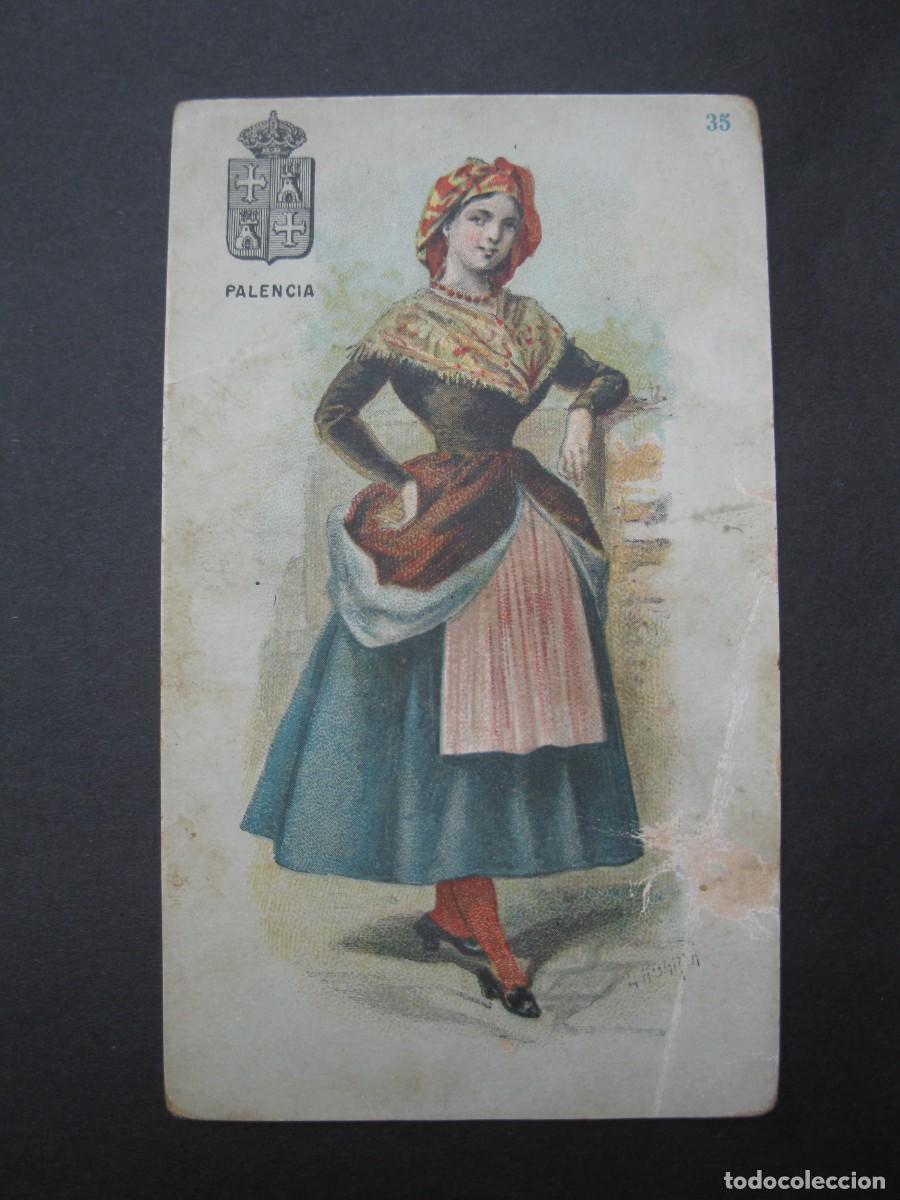 Coleccionismo Cromos antiguos: TIPOS DE LAS 49 PROVINCIAS DE ESPA&Ntilde;A - CROMO N&ordm; 35 - PALENCIA - CHOCOLATES JAIME BOIX.