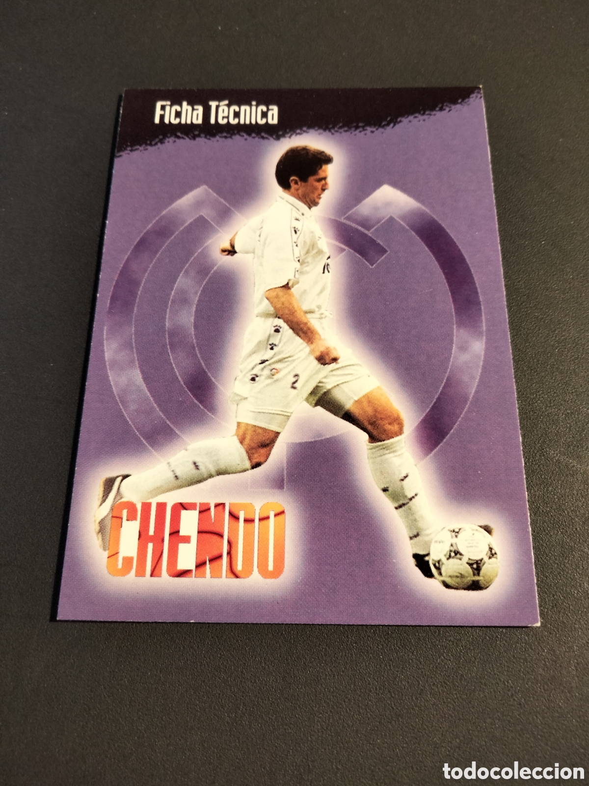 Coleccionismo Cromos antiguos: CHENDO # 15 FICHA T&Eacute;CNICA REAL MADRID COLECCI&Oacute;N 1996/97 PANINI