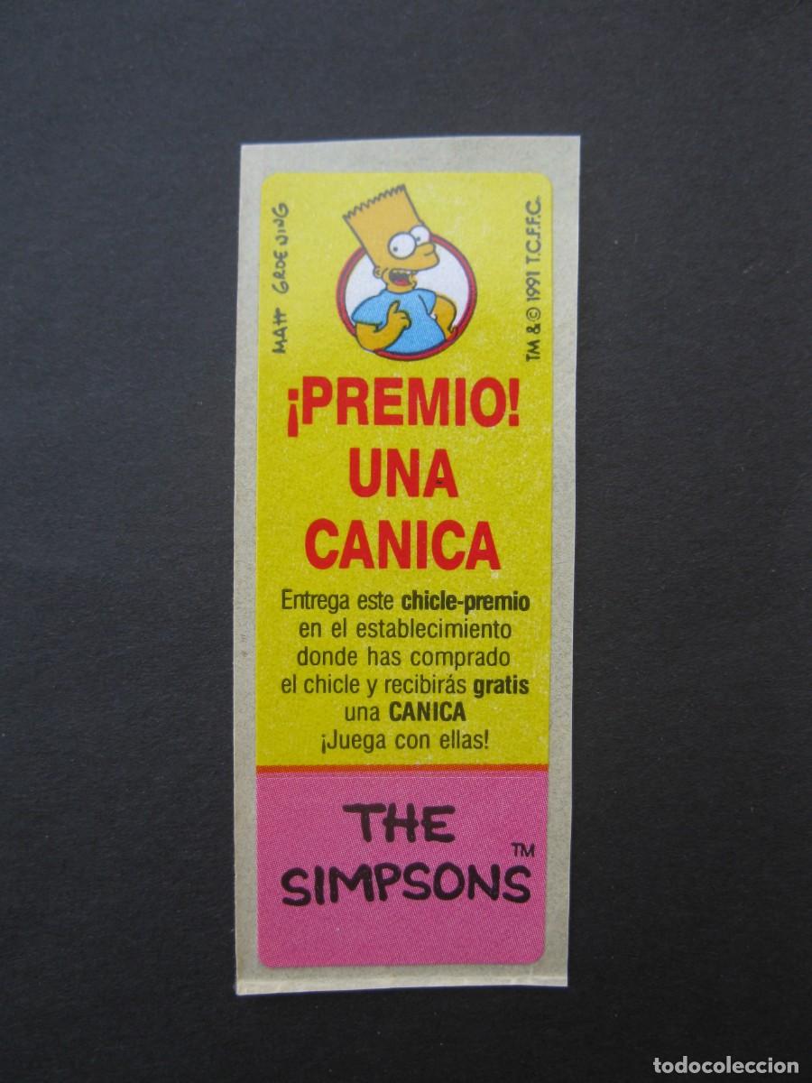 Coleccionismo Cromos antiguos: CROMO - CHICLES LOS SIMPSONS - CROMO PREMIO - NUNCA PEGADO.