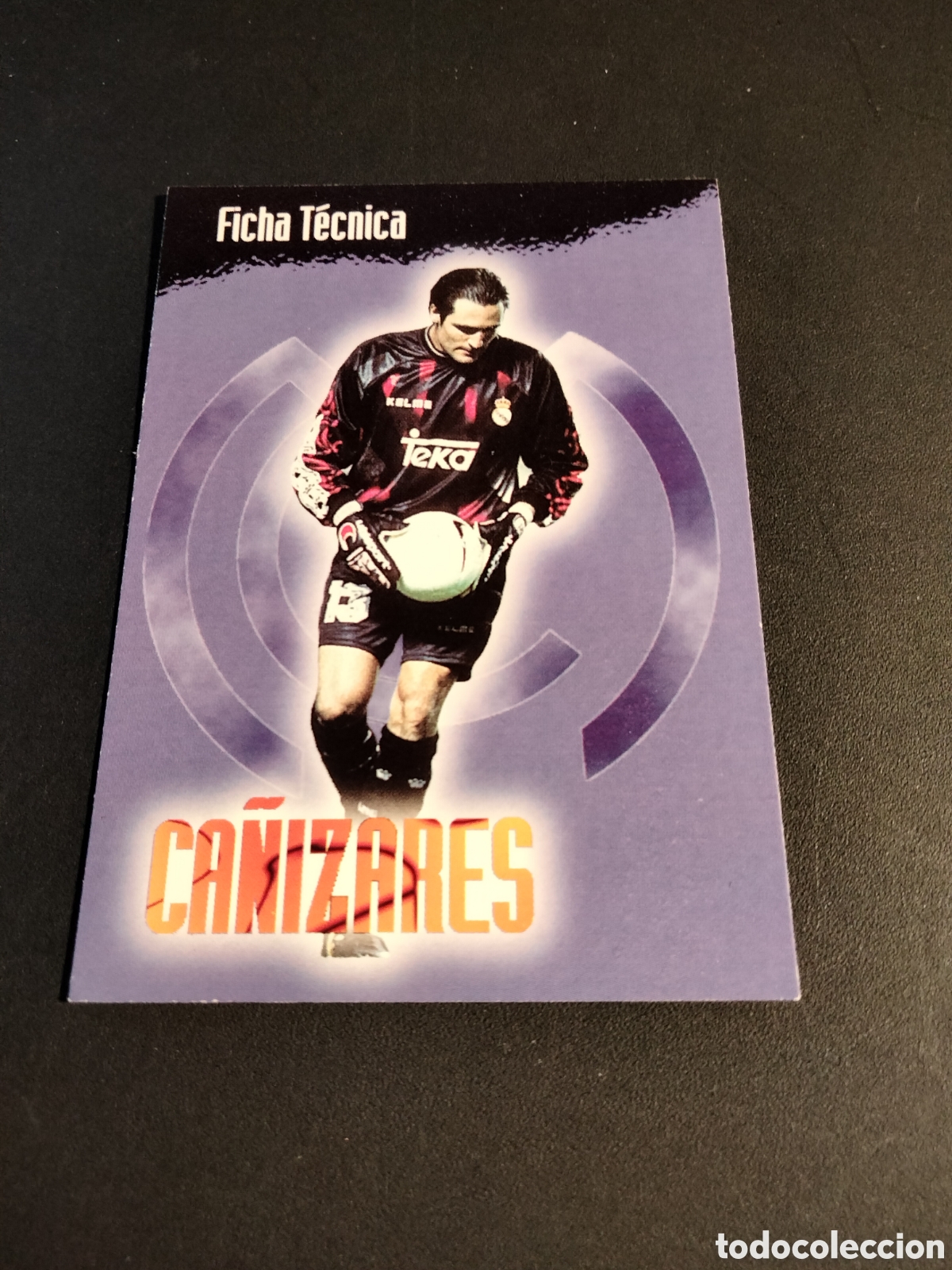 Coleccionismo Cromos antiguos: CA&Ntilde;IZARES # 26 FICHA T&Eacute;CNICA REAL MADRID COLECCI&Oacute;N 1996/97 PANINI