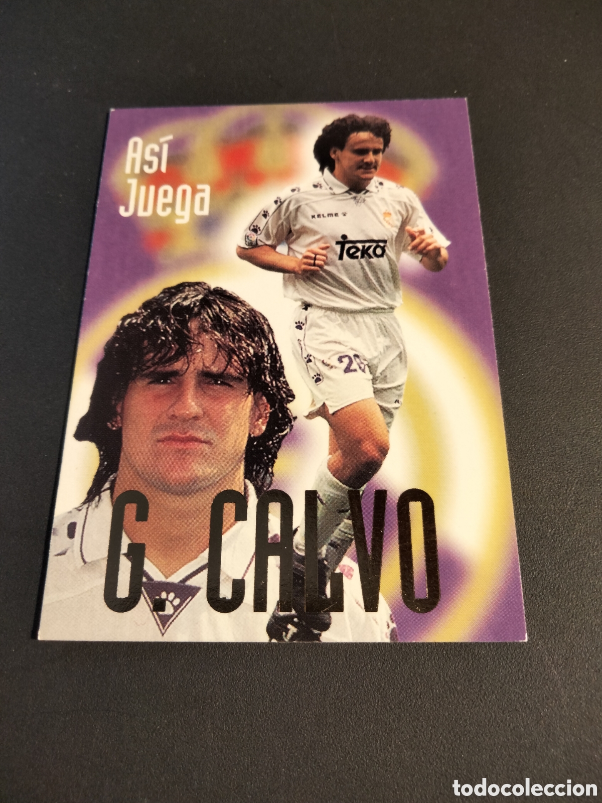 Coleccionismo Cromos antiguos: GARC&Iacute;A CALVO # 55 ASI JUEGA REAL MADRID COLECCI&Oacute;N 1996/97 PANINI