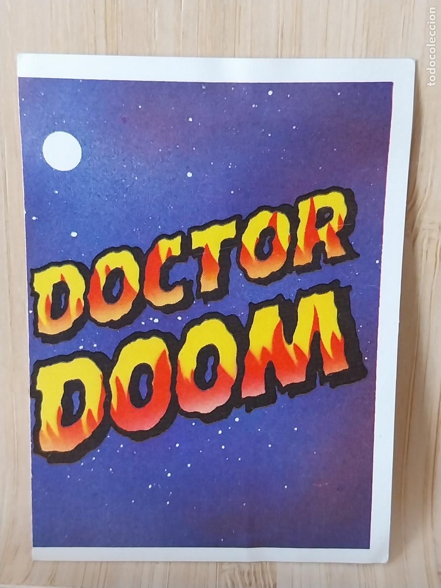 Coleccionismo Cromos antiguos: DOCTOR DOOM SUPER HEROES MARVEL FESTIVAL 1988 ED ESTE CROMO 16 ADHESIVO SIN PEGAR NUNCA