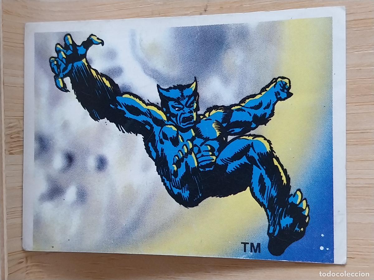 Coleccionismo Cromos antiguos: THE BEAST SUPER HEROES MARVEL FESTIVAL 1988 ED ESTE CROMO 61 ADHESIVO SIN PEGAR NUNCA