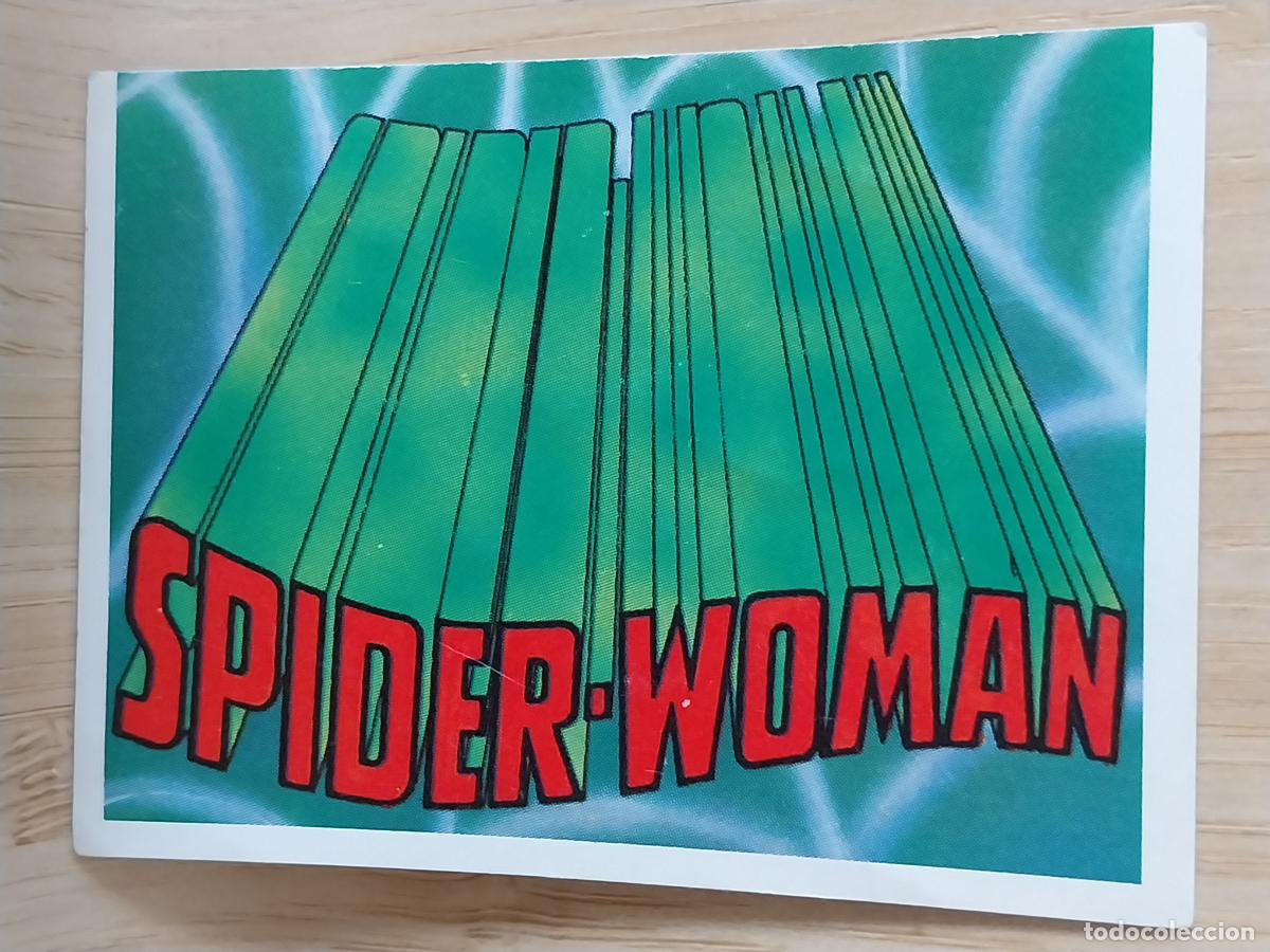 Coleccionismo Cromos antiguos: SPIDER WOMAN SUPER HEROES MARVEL FESTIVAL 1988 ED ESTE CROMO 74 ADHESIVO SIN PEGAR NUNCA