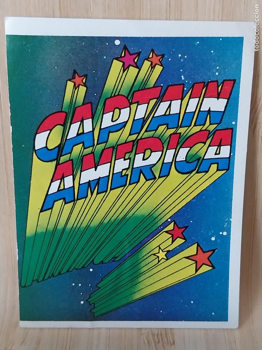 Coleccionismo Cromos antiguos: CAPTAIN AMERICA CAPITAN SUPER HEROES MARVEL FESTIVAL 1988 ED ESTE CROMO 2 ADHESIVO SIN PEGAR NUNCA