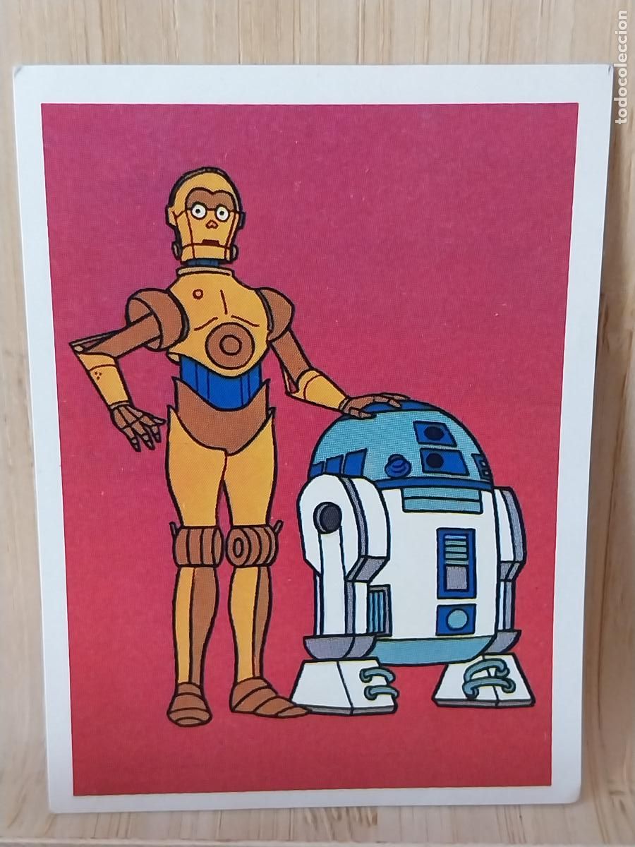 Coleccionismo Cromos antiguos: STAR WARS DROIDS C3PO R2D2 FESTIVAL 1988 ED ESTE CROMO 51 ADHESIVO SIN PEGAR NUNCA